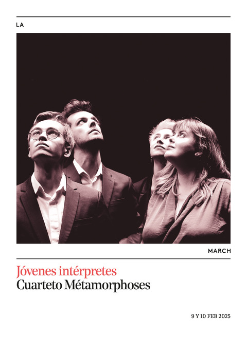 Portada de "Cuarteto Métamorphoses. Jóvenes intérpretes. 9 y 10 de febrero de 2025"