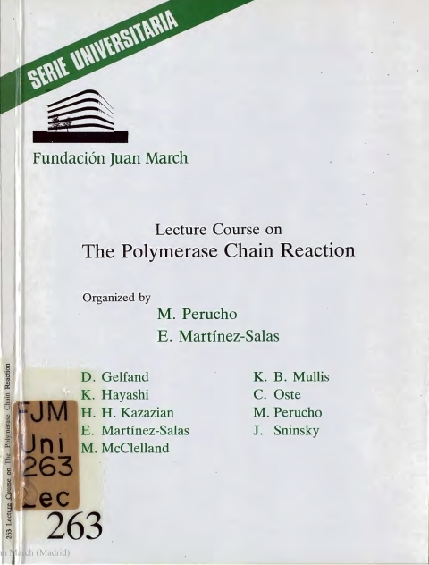 Portada de "Lecture Course on the Polymerase Chain Reaction"
