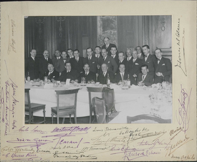 Fotografía del homenaje a D. Mariano Marfil. La saga Fernández Shaw y