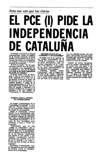 El catalán, idioma oficial - Archivo Linz de la Transición española