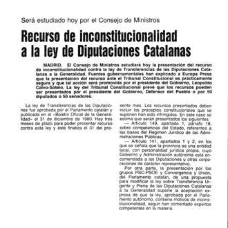 El catalán, idioma oficial - Archivo Linz de la Transición española