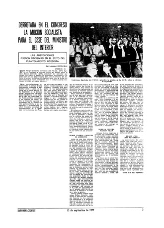 La intervención de Lluch (Socialistas de Cataluña) desencadenó la primera  polémica - Archivo Linz de la Transición española