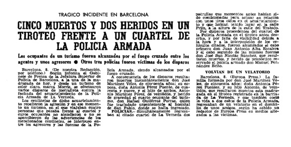 Cinco muertos y dos heridos en un tiroteo frente a un cuartel de la ...