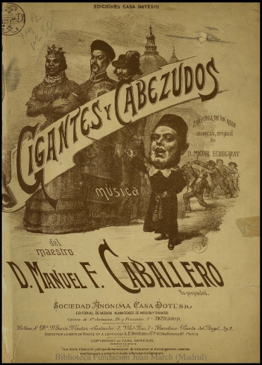 Gigantes y cabezudos:N. 2, Romanza de Pilar : zarzuela en un acto