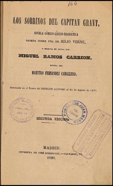 Los sobrinos del Capitán Grant:novela cómico-lírico-dramática