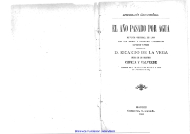 El año pasado por agua:revista general de 1888 en un acto y cuatro cuadros en verso y prosa