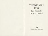 Thank you, fog