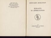 Essays in appreciation