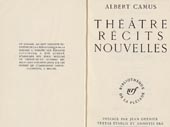 Théâtre, récits, nouvelles