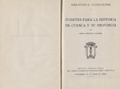 Fuentes para la historia de Cuenca y su provinci[...]