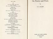 On poetry and poets