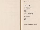 Sixty poems of Martial