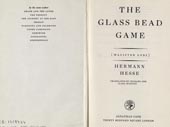 The Glass bead game