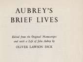 Aubrey's brief lives