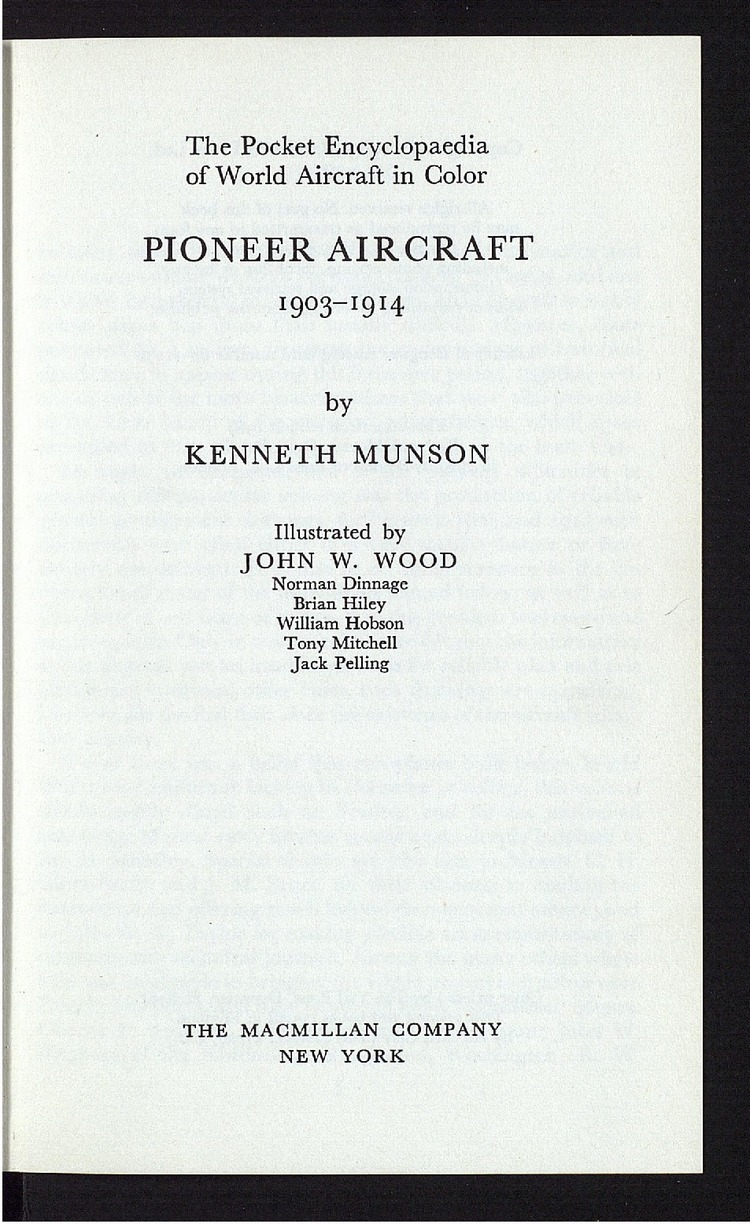Pioneer aircraft 1903 1914 La biblioteca de Fernando Zóbel