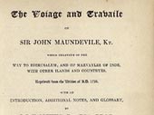 The Voiage and travaile of Sir John Maundevile, [...]
