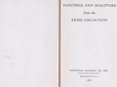 Paintings and sculpture from the Kress Collectio[...]
