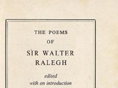The Poems of Sir Walter Ralegh