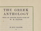 The Greek anthology