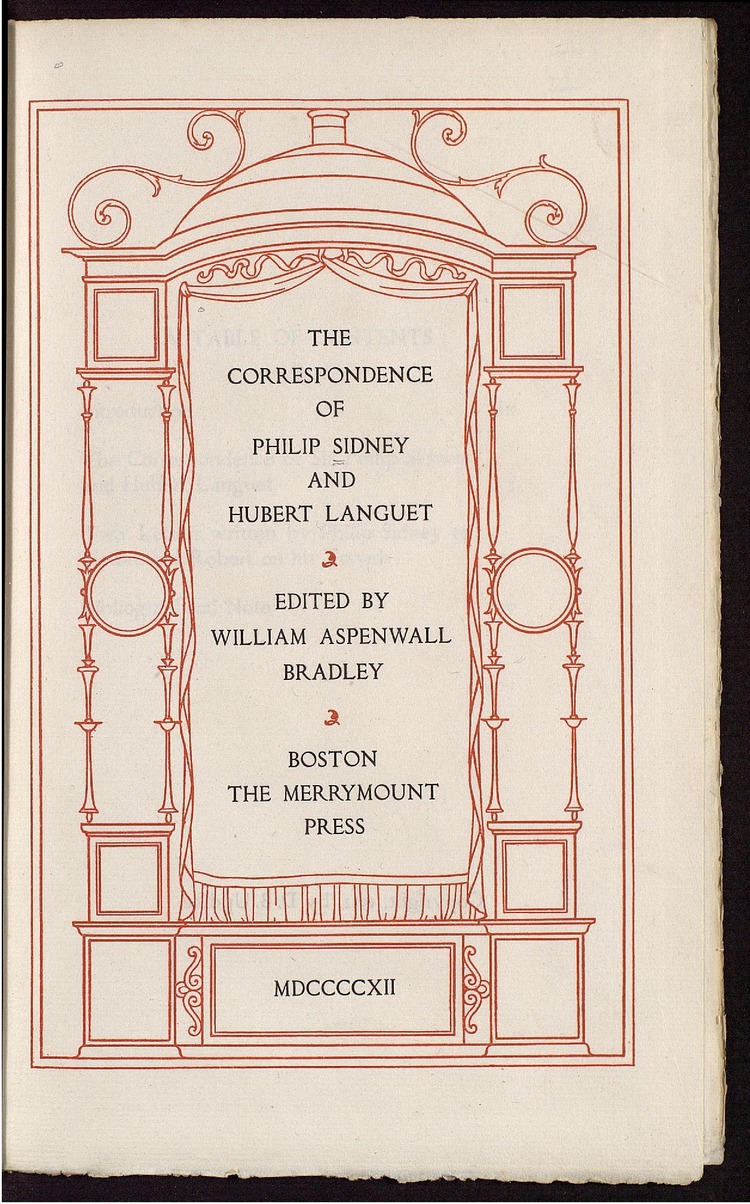 The Correspondence of Philip Sidney and Hubert Languet La biblioteca