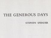 The Generous days