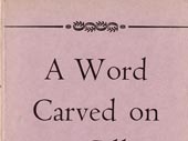 A Word carved on a sill