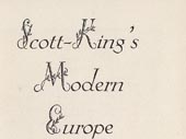 Scott-King's modern Europe