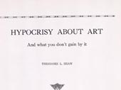 Hypocrisy about art