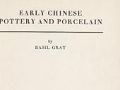 Early Chinese pottery and porcelain