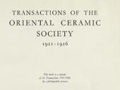 Transactions of the Oriental Ceramic Society