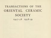 Transactions of the Oriental Ceramic Society