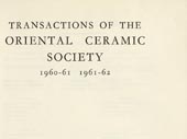 Transactions of the Oriental Ceramic Society