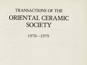 Transactions of the Oriental Ceramic Society